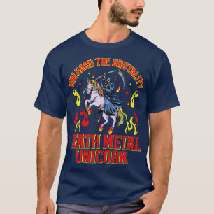 Goth Rock Satan Unicorn Festivals Death Metal 20 T-Shirt