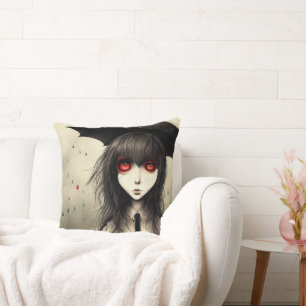 Goth School Girl Cushion