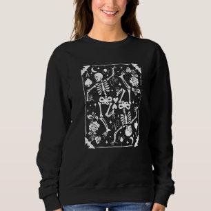 Goth Skeleton Ace of Spades Card Goblincore Punk G Sweatshirt