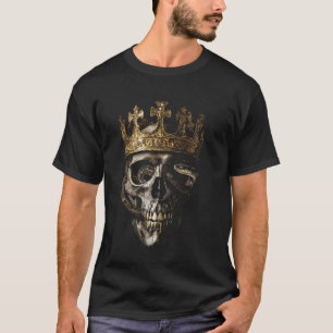 Goth Skeleton King Crown T-Shirt