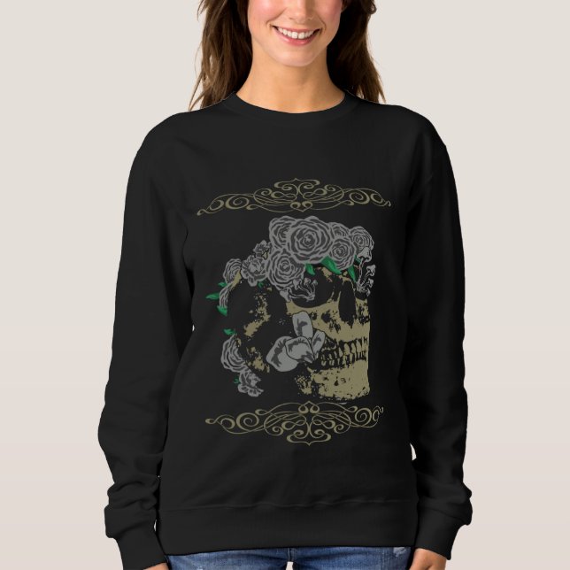 Goth Skeleton Sweatshirt (Front)