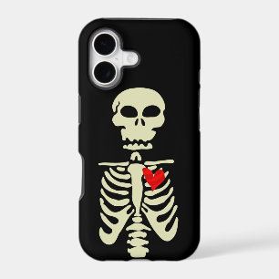 goth skeleton valentines day heart