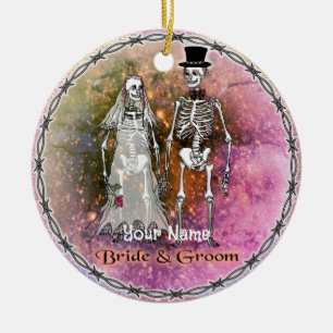 Goth Skeleton Wedding ornament