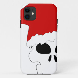 goth skull christmas iPhone 11 case