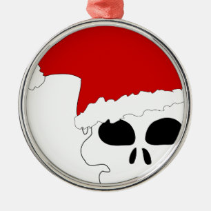 goth skull christmas metal tree decoration