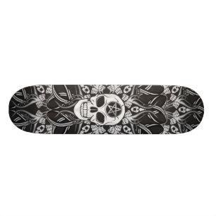 Goth Skull Skateboard