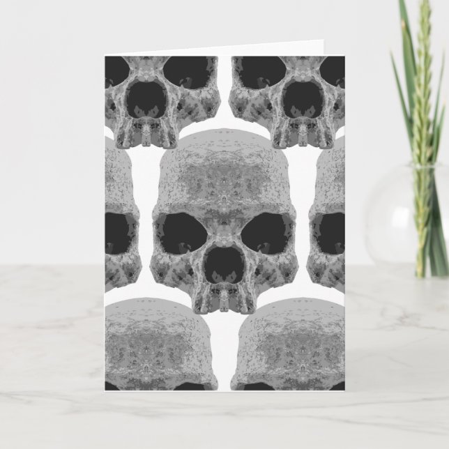 goth skulls card (Front)