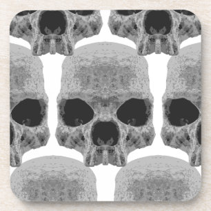 goth skulls coaster