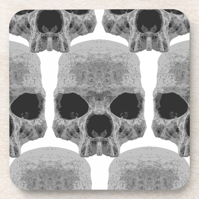 goth skulls coaster (Front)