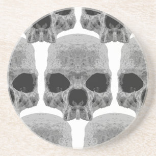 goth skulls coaster