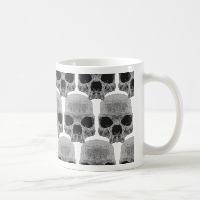 goth skulls coffee mug (Right)