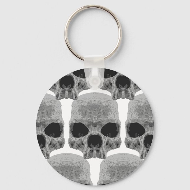 goth skulls key ring (Front)