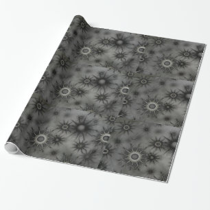 Goth snowflake wrapping paper