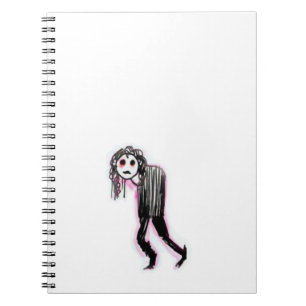 Goth Spiral Photo Notebook