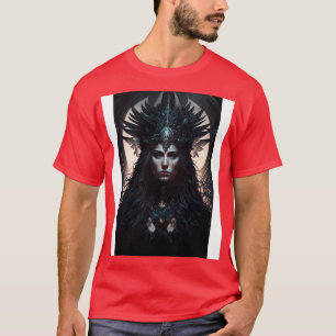 Goth Style Tarot High Priestess 4 T-Shirt