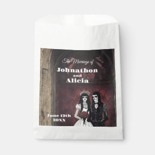 Goth style wedding table decorations Dark Moody Favour Bag