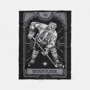 Goth Tarot Card Sports Hockey Fleece Blanket