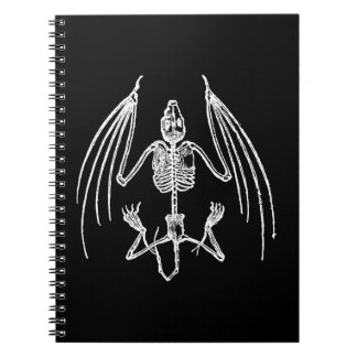 Goth Vampire Bat Bones Notebook