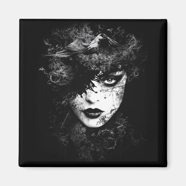 Goth Woman Magnet (Front)