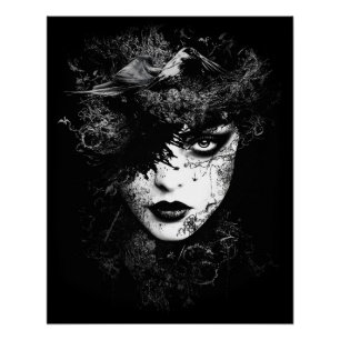 Goth Woman Poster