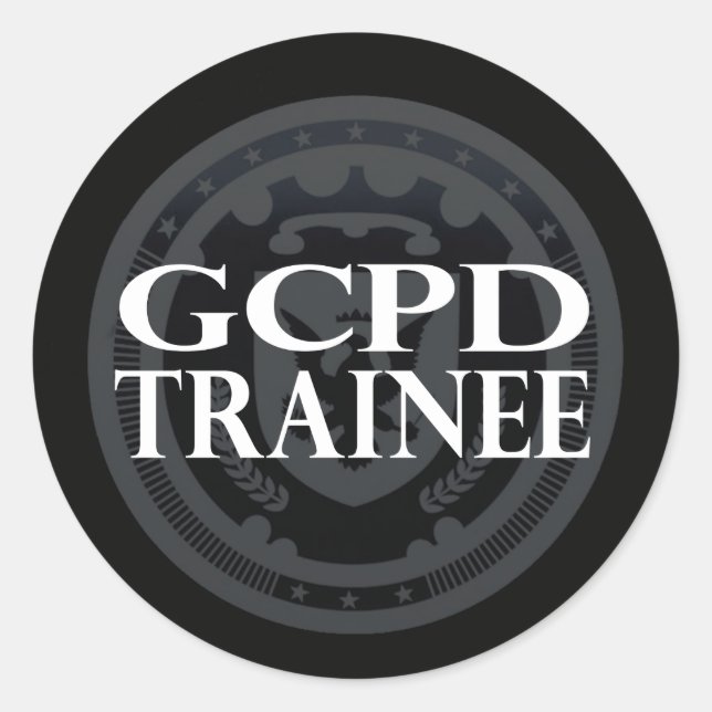 Gotham City Police Department Trainee Stickers (Front)