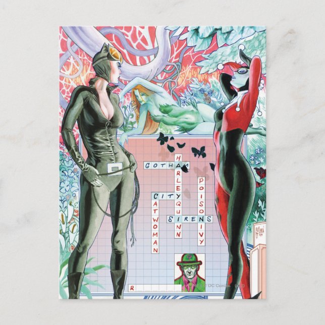 Gotham City Sirens Cv10 Postcard (Front)