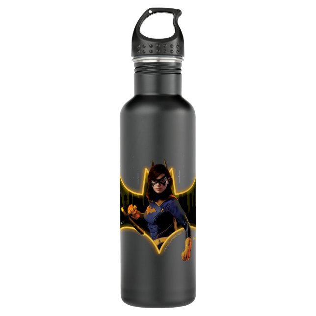 Gotham Knights Batgirl in Logo 710 Ml Water Bottle (Front)