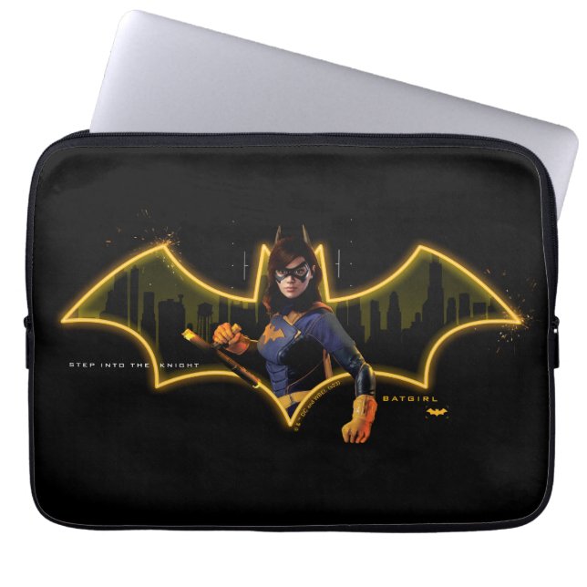 Gotham Knights Batgirl in Logo Laptop Sleeve (Front)