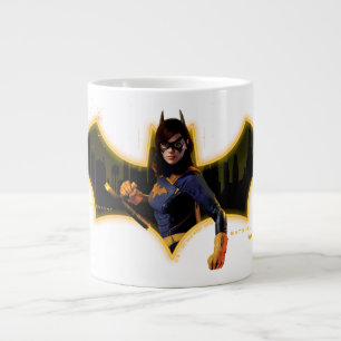 Gotham Knights Batgirl in Logo Large Coffee Mug