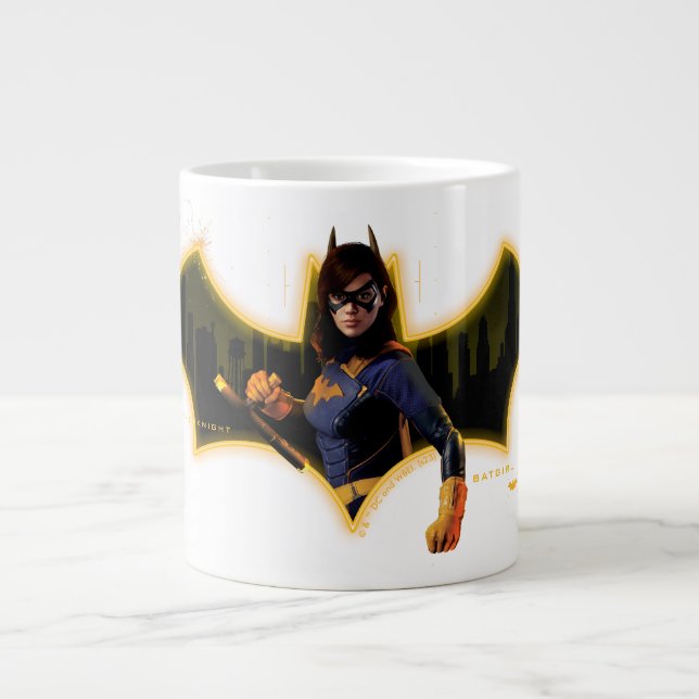 Gotham Knights Batgirl in Logo Large Coffee Mug (Front)