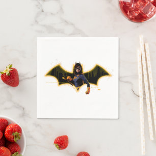 Gotham Knights Batgirl in Logo Napkin