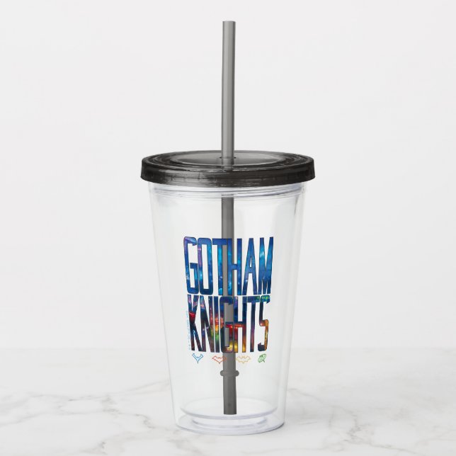 Gotham Knights City Lettering Acrylic Tumbler (Front)