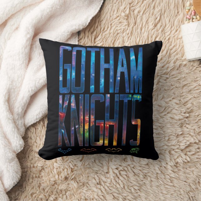 Gotham Knights City Lettering Cushion (Blanket)