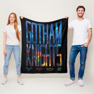 Gotham Knights City Lettering Fleece Blanket