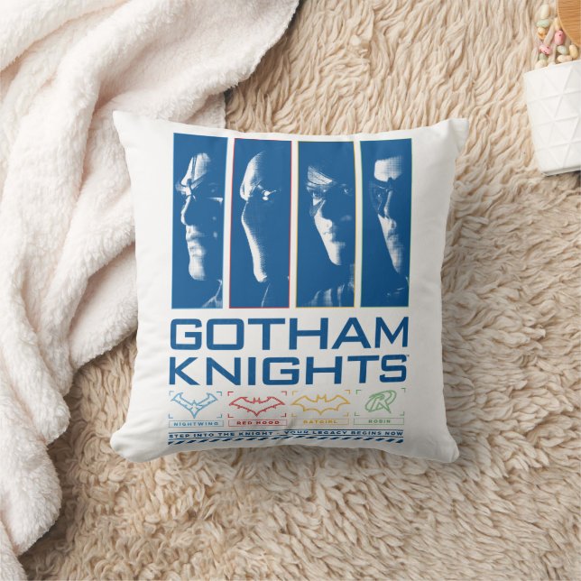 Gotham Knights Face Panels Cushion (Blanket)