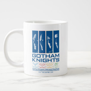 Gotham Knights Face Panels Large Coffee Mug