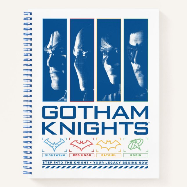 Gotham Knights Face Panels Notebook (Front)