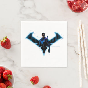 Gotham Knights Nightwing in Logo Napkin