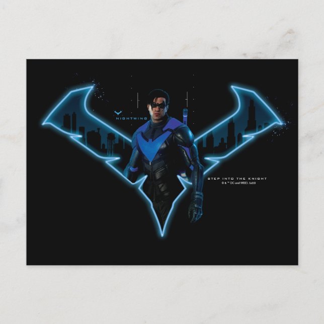 Gotham Knights Nightwing in Logo Postcard (Front)