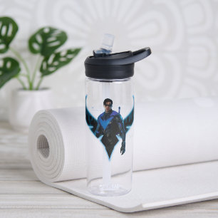 Gotham Knights Nightwing in Logo Water Bottle