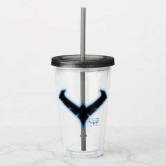 Gotham Knights Nightwing Logo Acrylic Tumbler