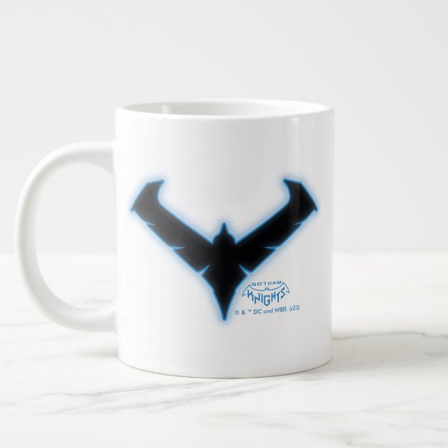 Gotham Knights Nightwing Logo Large Coffee Mug (Left)
