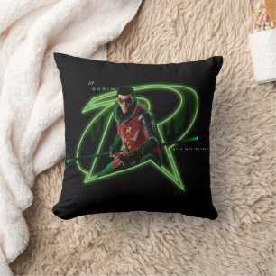 Gotham Knights Robin in Logo Cushion