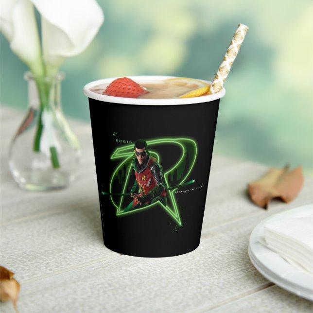 Gotham Knights Robin in Logo Paper Cups (Insitu)