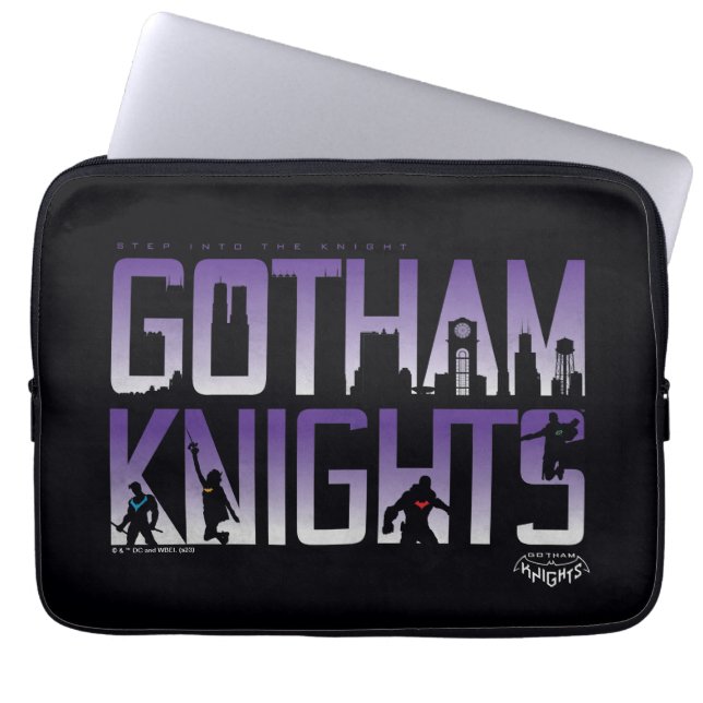 Gotham Knights Silhouettes in Title Laptop Sleeve (Front)