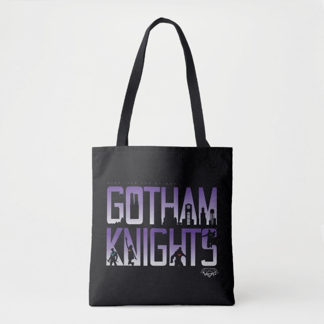 Gotham Knights Silhouettes in Title Tote Bag (Front)