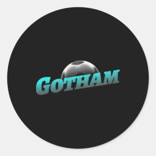 Gotham Soccer Fan Support Stadium Show Your Pride Classic Round Sticker