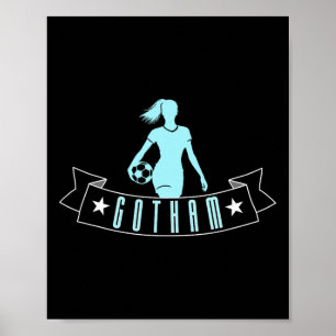 Gotham Soccer Fan Support Stadium Show Your Pride Poster