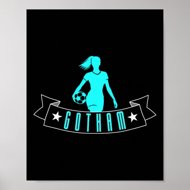 Gotham Soccer Fan Support Stadium Show Your Pride  Poster (Front)