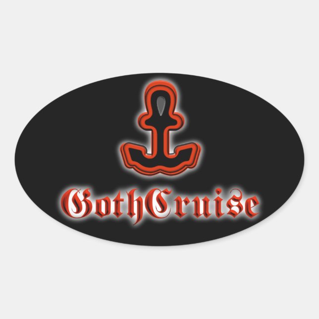 GothCruise Logo Oval Sticker (Front)
